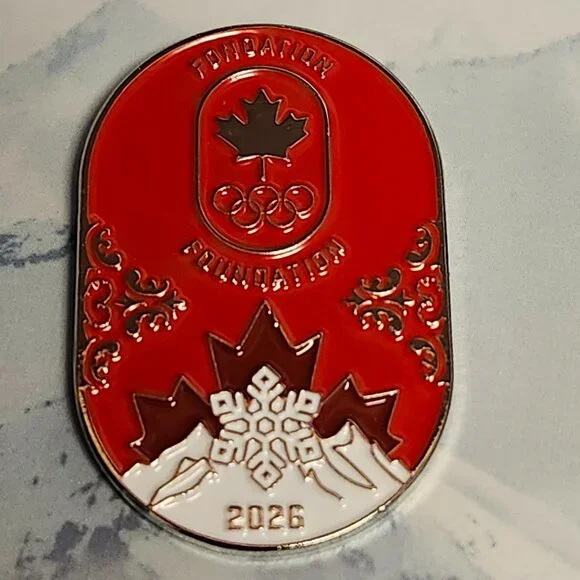 TEAM CANADA 2026 Milano Cortina PIN Petro Canada Olympic Pin On Backer Card BNWT - Picture 2 of 4